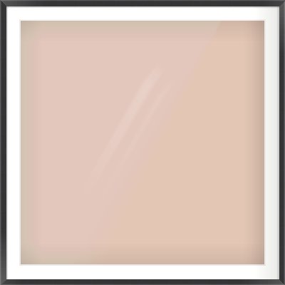 Brushed Black Flat Frame for 36 × 36in artwork, with Smooth White Single Mount