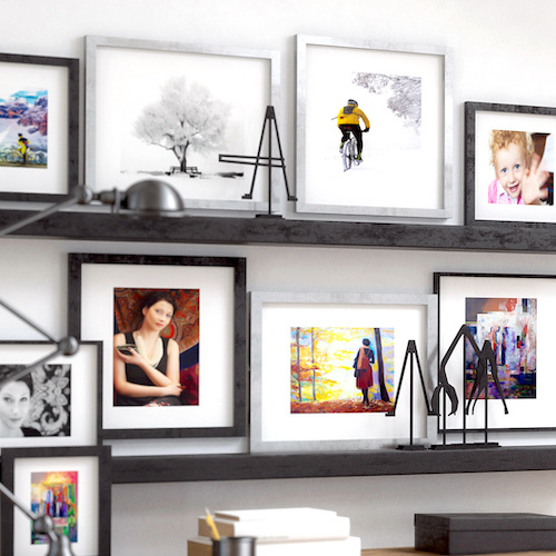 A selection of custom picture frames