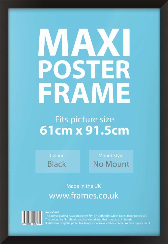 Ready Made Black Maxi Poster Frames from £17.45